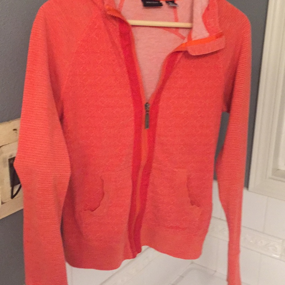 Hooded zip up sweat coat